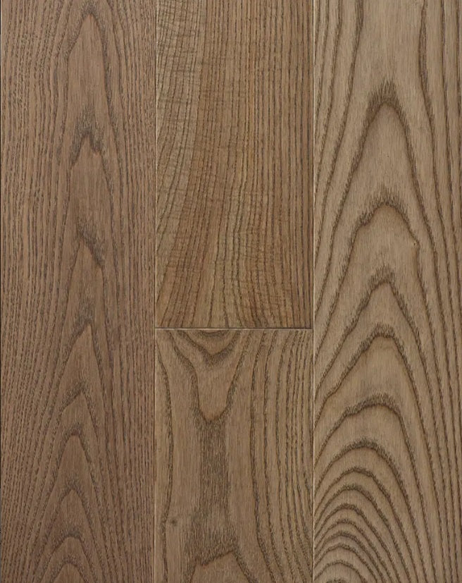 Superior Ash Engineered Fog Wire Brushed 5 3/16" x 3/4" 10% Matte Sheen Premier Grade