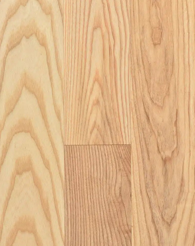 Superior Ash Engineered Natural Wire Brushed 5 3/16" x 3/4" 10% Matte Sheen Premier Grade