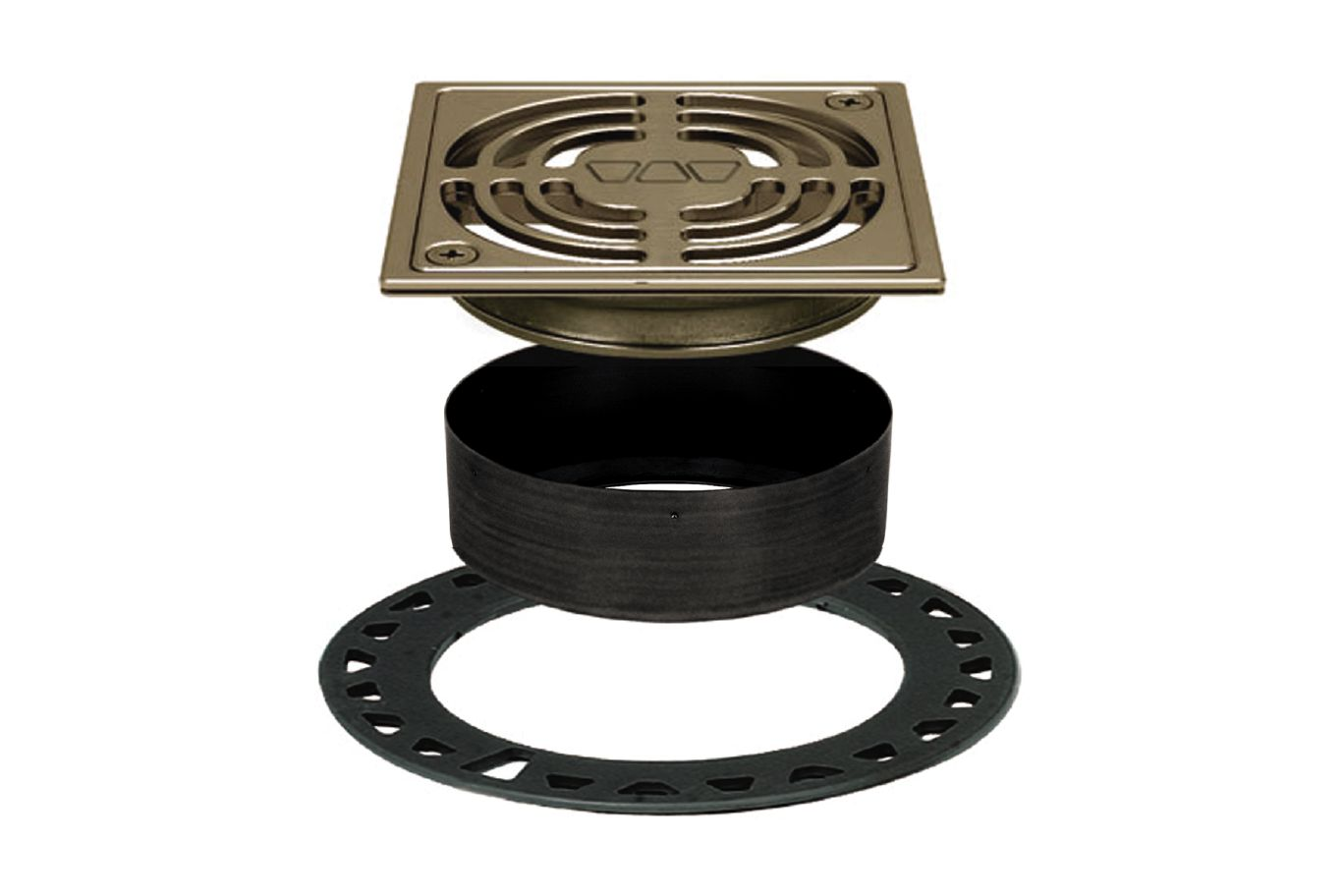 Schluter Kerdi-Drain Grate Kit 4" Brushed Nickel