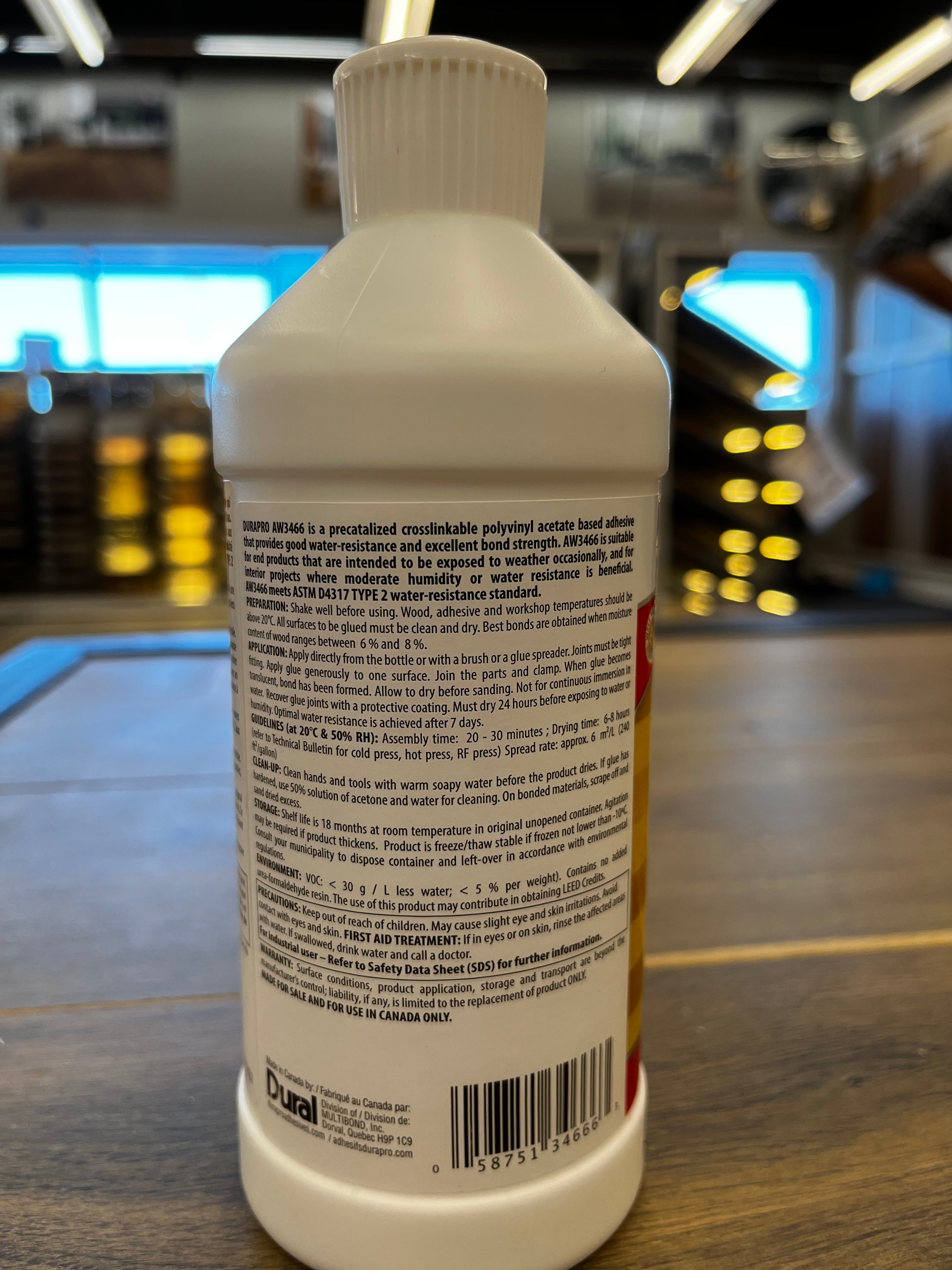 DuraPro Tongue & Groove White Glue 473ml - Speers Flooring