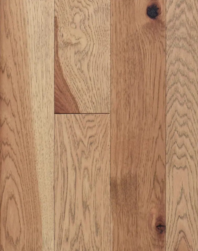 Superior Enhanced Hickory Engineered Biscotti Wire Brushed 6" x 3/4" 10% Matte Sheen Heritage Grade