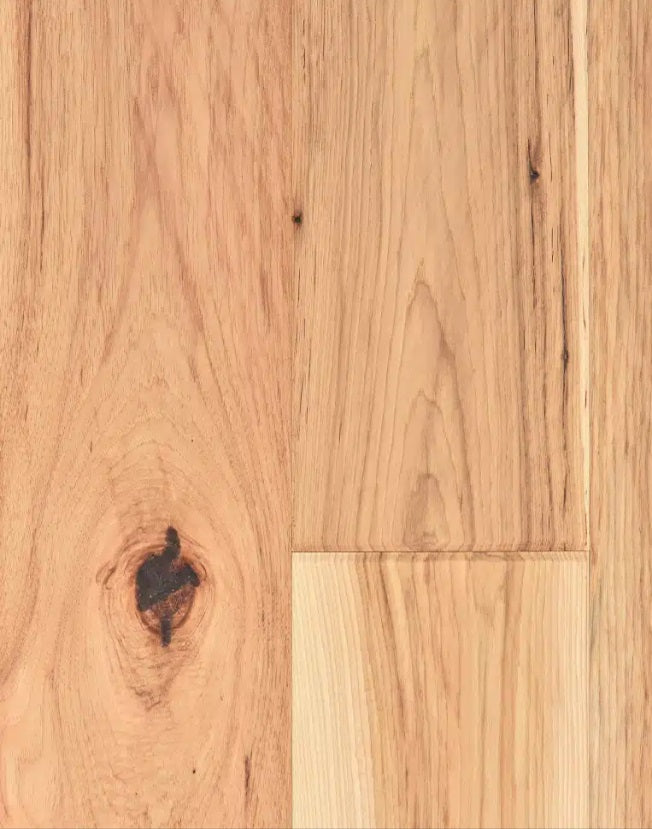 Superior Hickory Engineered Natural Hand Scraped 5 3/16" x 3/4" 10% Matte Sheen Heritage Grade