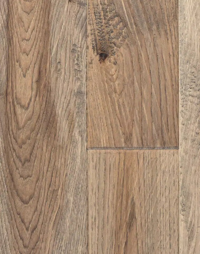 Superior Hickory Engineered Colorado (Boardwalk, Safari) Hand Scraped 5 3/16" x 3/4" 10% Matte Sheen Heritage Grade