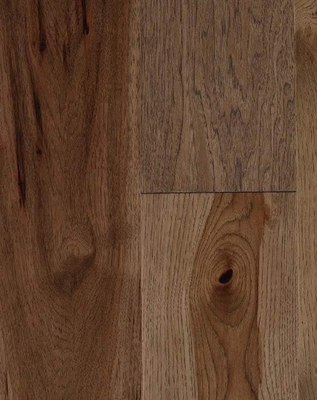 Superior Hickory Engineered Safari or Boardwalk or Colorado Wire Brushed 5 3/16" x 3/4" 10% Matte Sheen Heritage Grade