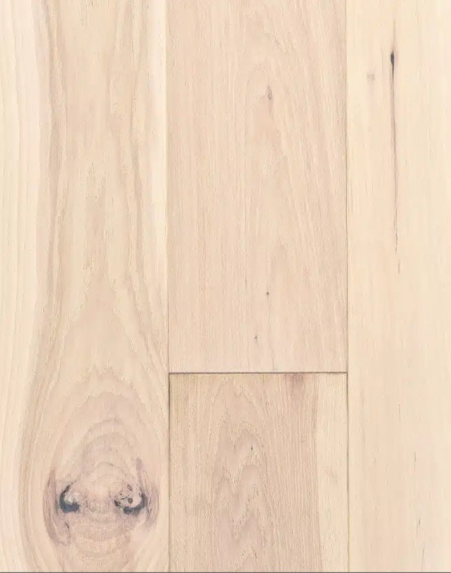 Superior Hickory Engineered Swiss Wire Brushed 5 3/16" x 3/4" 10% Matte Sheen Heritage Grade