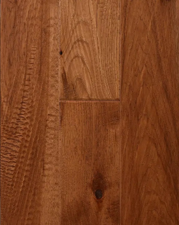 Superior Enhanced Hickory Engineered Wheat Hand Scraped 7" x 3/4" 10% Matte Sheen Heritage Grade
