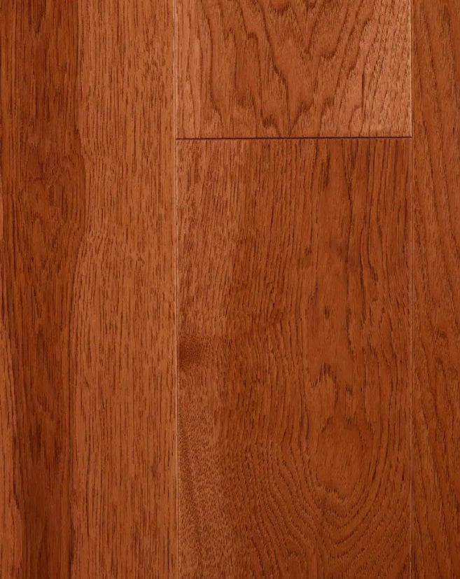 Superior Hickory Engineered Wheat Wire Brushed 5 3/16" x 3/4" 10% Matte Sheen Premier Grade