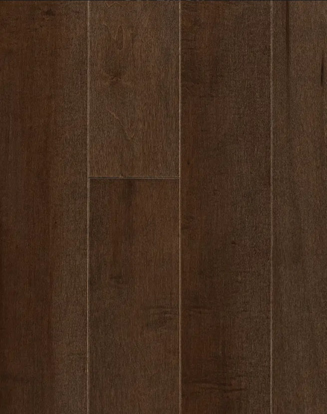 Superior Maple Solid Cocoa Smooth 4 1/4" x 3/4" 25% Low Sheen Select Grade