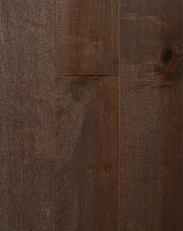 Superior Enhanced Maple Engineered Pepper Smooth 6" x 3/4" 25% Low Sheen Heritage Grade