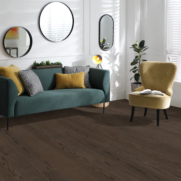 BiYork Nouveau 6 American Oak Tremaine Chateau 3/4" (18mm) x 6 1/2" Wire Brushed Character Plus