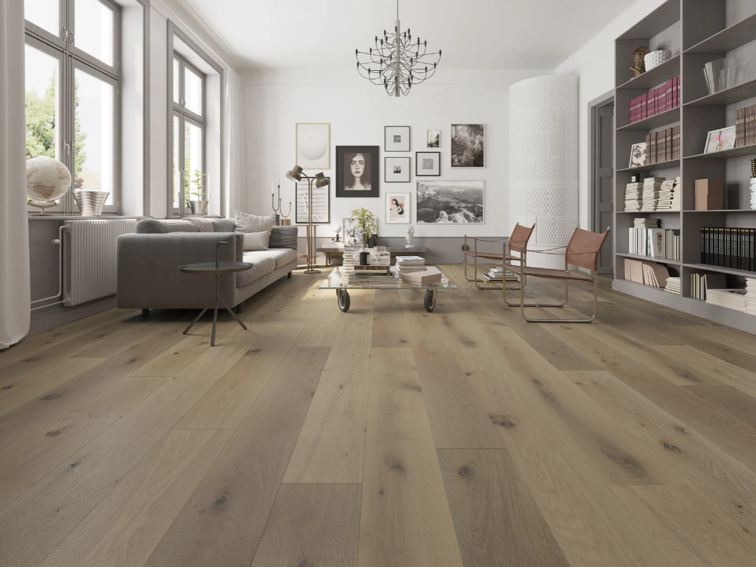 BiYork Nouveau 7 Bespoke European Oak Wire Brushed Breezy Boardwalk (S) 7 1/2" x 3/4" (18 mm)