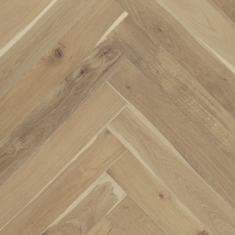 BiYork Nouveau 7 Bespoke European Oak Herringbone Wire Brushed Northern Veranda (S) 5" x 3/4" (18 mm)