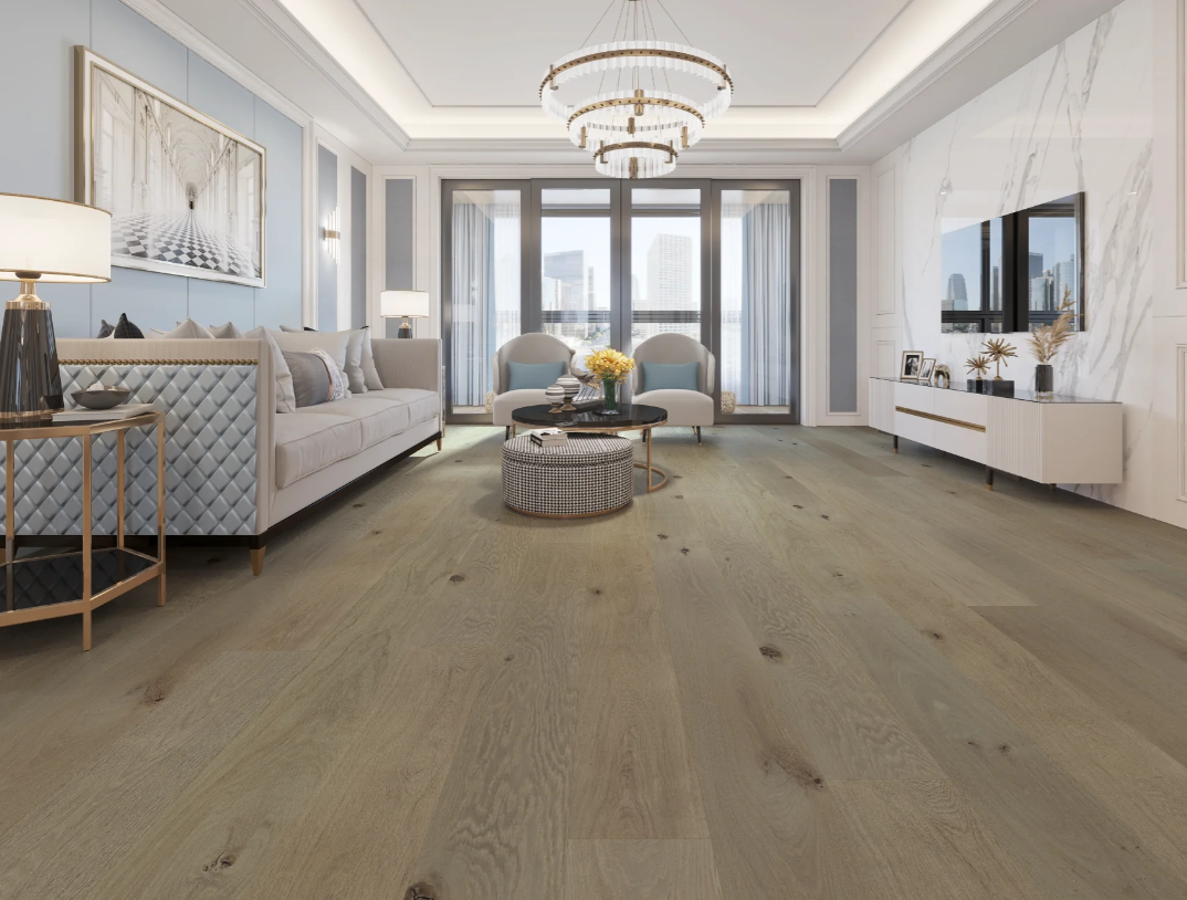BiYork Nouveau 7 Bespoke European Oak Wire Brushed Rooftop Loft (C) 7 1/2" x 3/4" (18 mm)