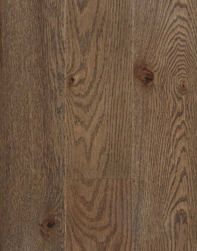 Superior Red Oak Solid Driftwood Wire Brushed 4 1/4" x 3/4" 10% Matte Sheen Heritage Grade