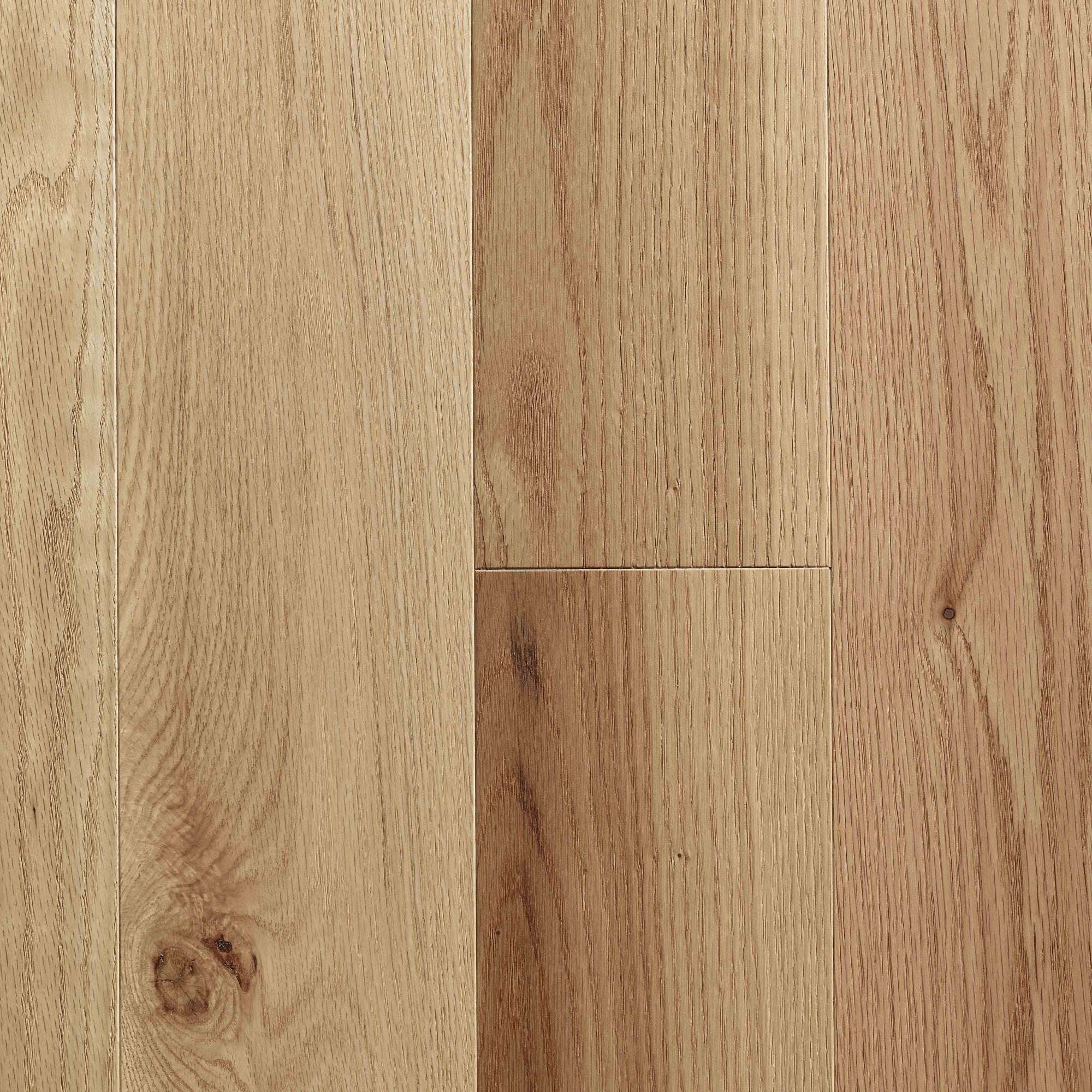 Vintage Northern Solid Sawn Red Oak Natural Smooth 7 3/4" x 3/4" Pearl Low Sheen Character Grade