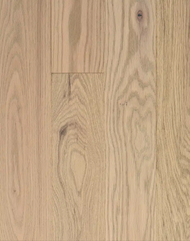 Superior Oak Solid White Seaside Smooth 4 1/4" x 3/4" 5% Matte Sheen Heritage Grade