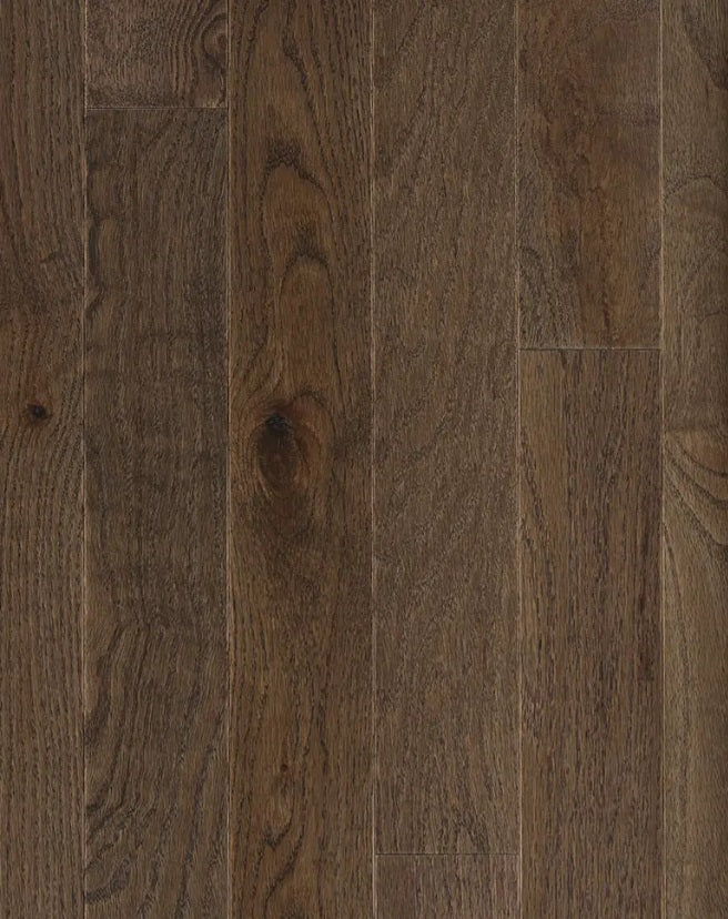 Superior Red Oak Solid Timberwolf Wire Brushed 4 1/4" x 3/4" 10% Matte Sheen Heritage Grade