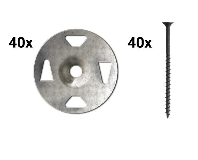 Schluter Kerdi-Board 1-5/8" Screws (100) + Washers (100)