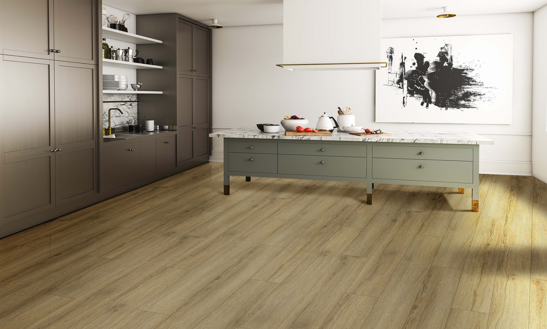 Fuzion SmartDrop Elite 7 Flagstone 7" x 48" x 5 mm (3/16") - Speers Flooring