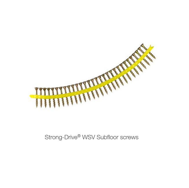 Simpson Strong-Tie Quik Drive Subfloor Screw (Collated) #9 x 1 3/4" T-25, Yellow-Zinc (2000 Quantity)