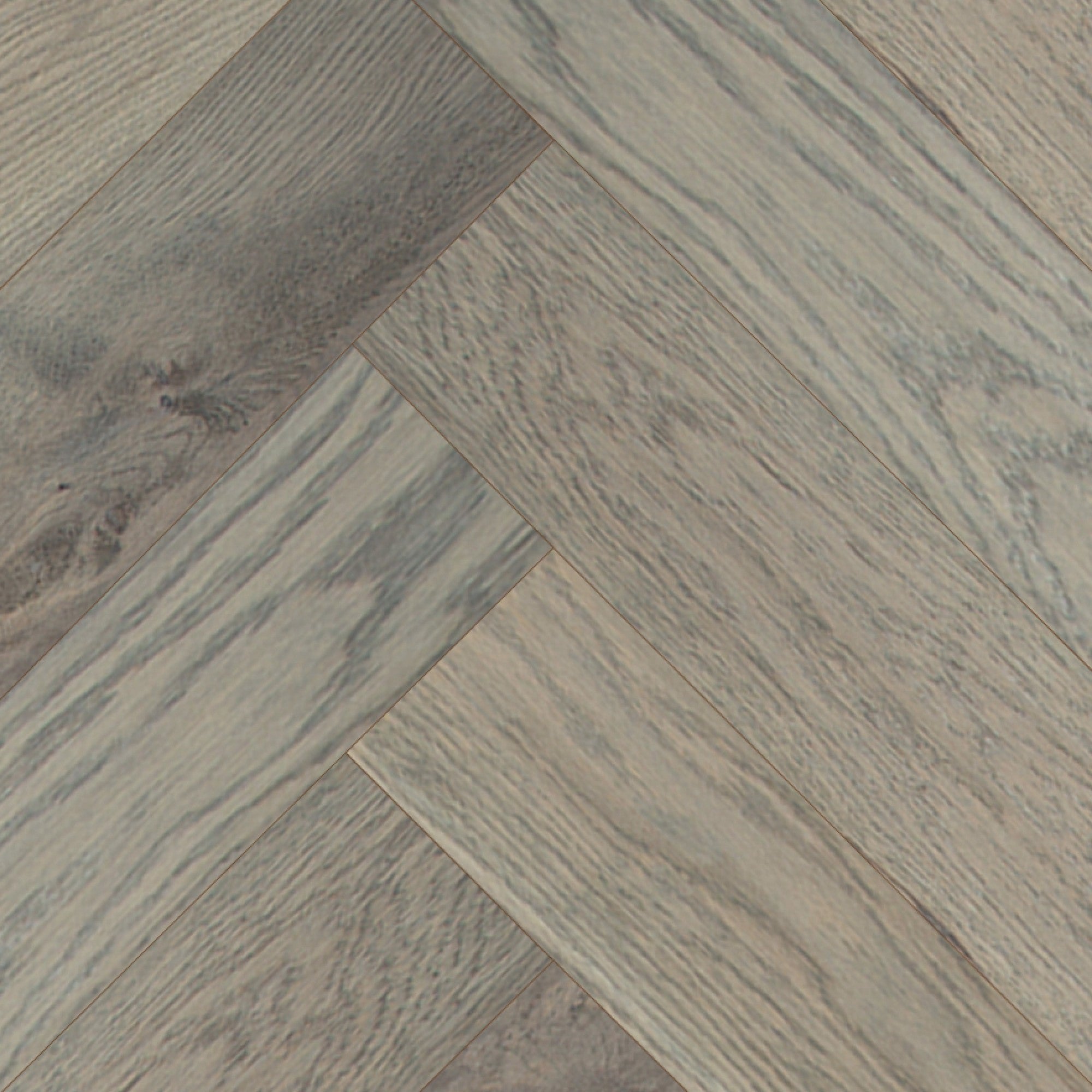 Vintage Northern Solid Sawn White Oak Apollo Sculpted Herringbone 5" x 30" UVF Urethane Oil Character Grade