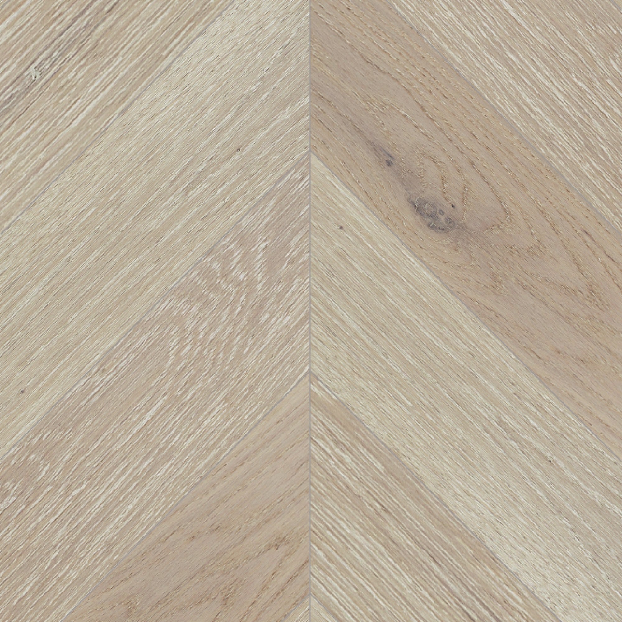 Vintage Northern Solid Sawn White Oak Atlantis Wirebrushed Chevron 5" x 24.4" UVF Character Grade