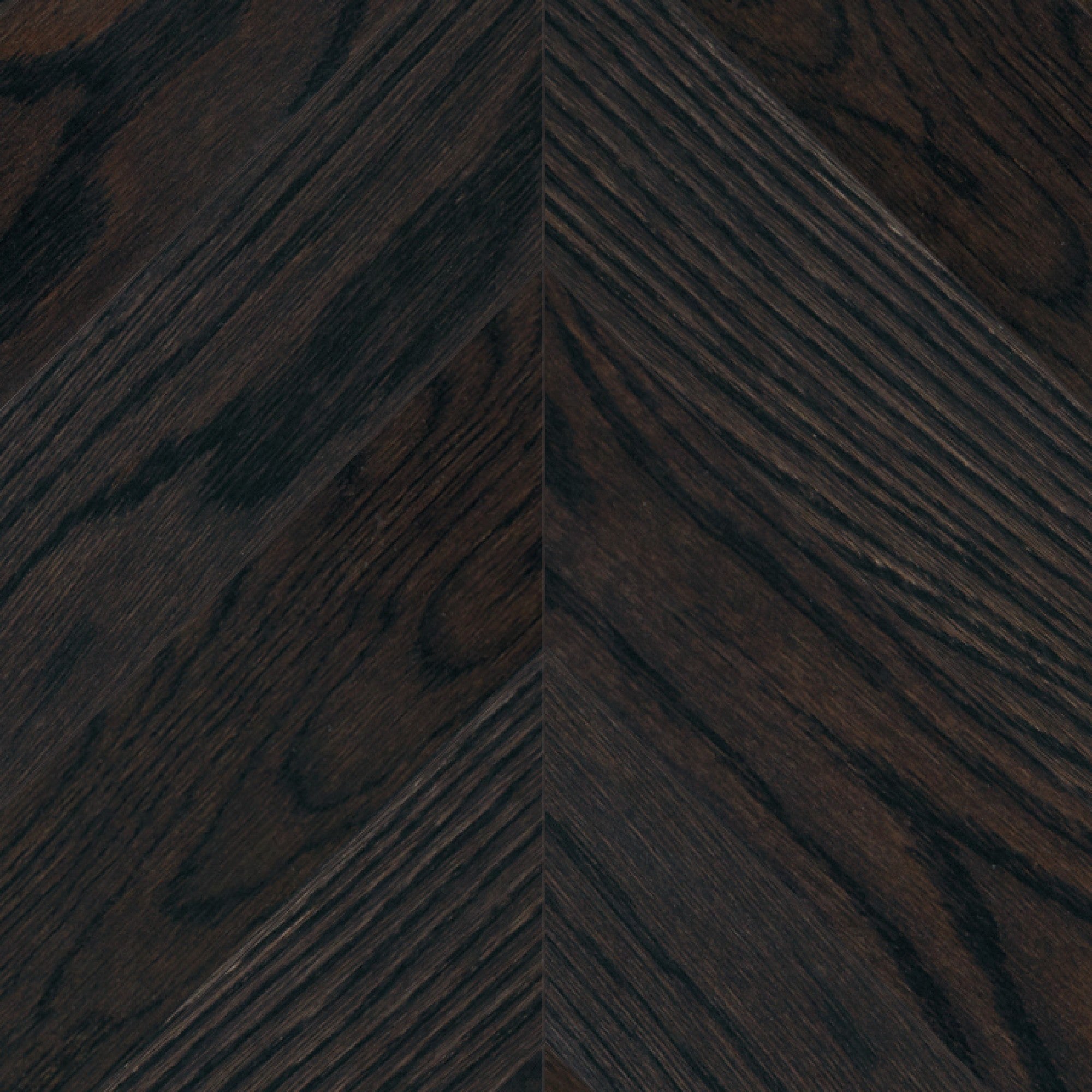 Vintage Northern Solid Sawn White Oak Baroque Smooth Chevron 5" x 24.4" Pearl Low Sheen Character Grade