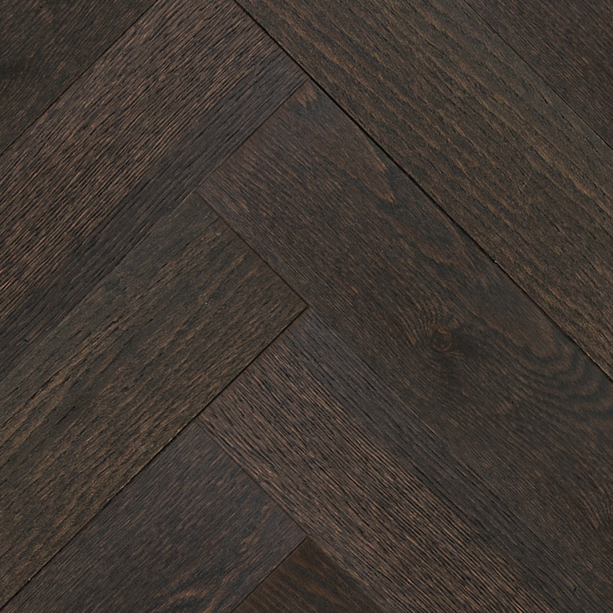 Vintage Northern Solid Sawn White Oak Baroque Wirebrushed Herringbone 5" x 30" UVF Character Grade