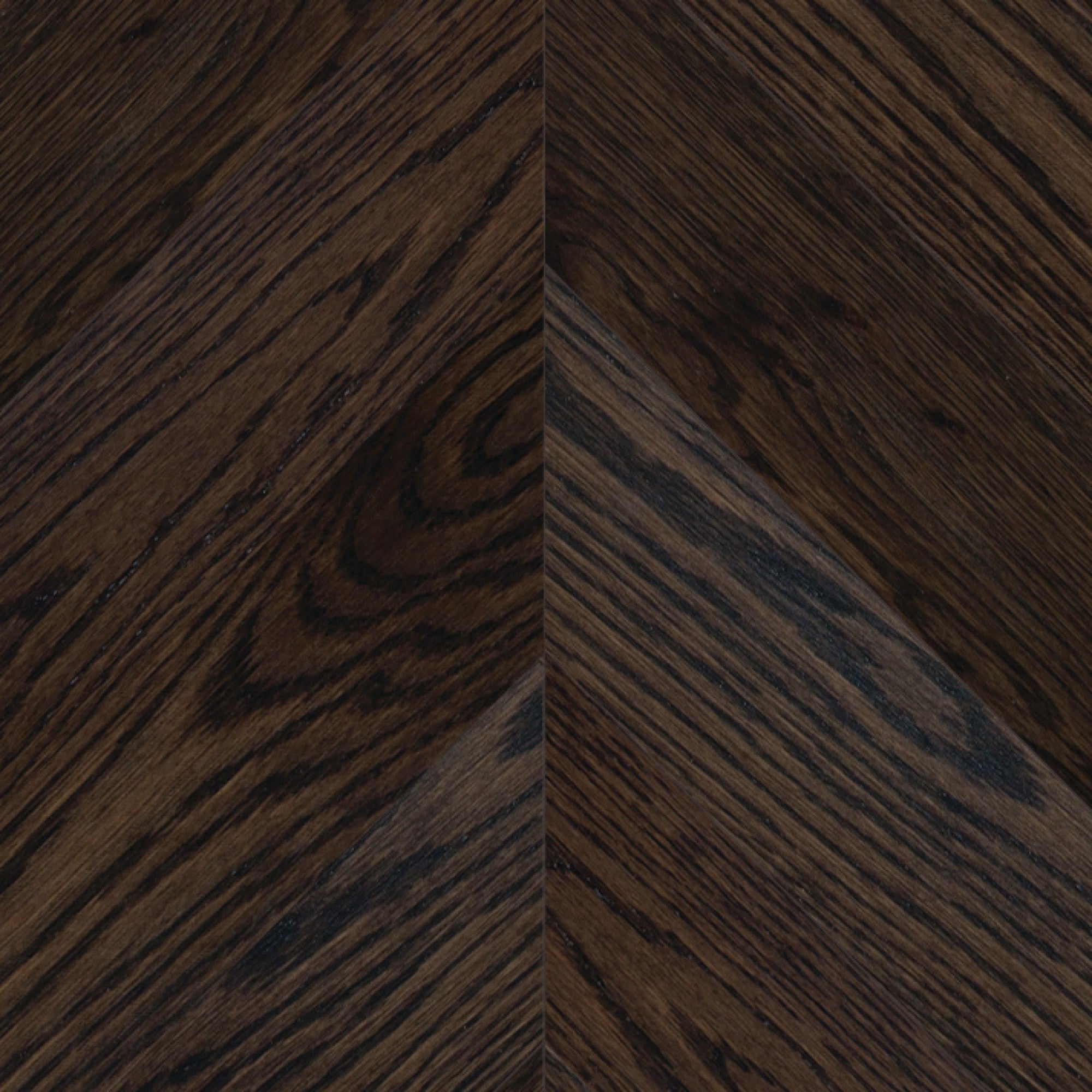 Vintage Northern Solid Sawn White Oak Buckingham Smooth Chevron 5" x 24.4" Pearl Low Sheen Character Grade