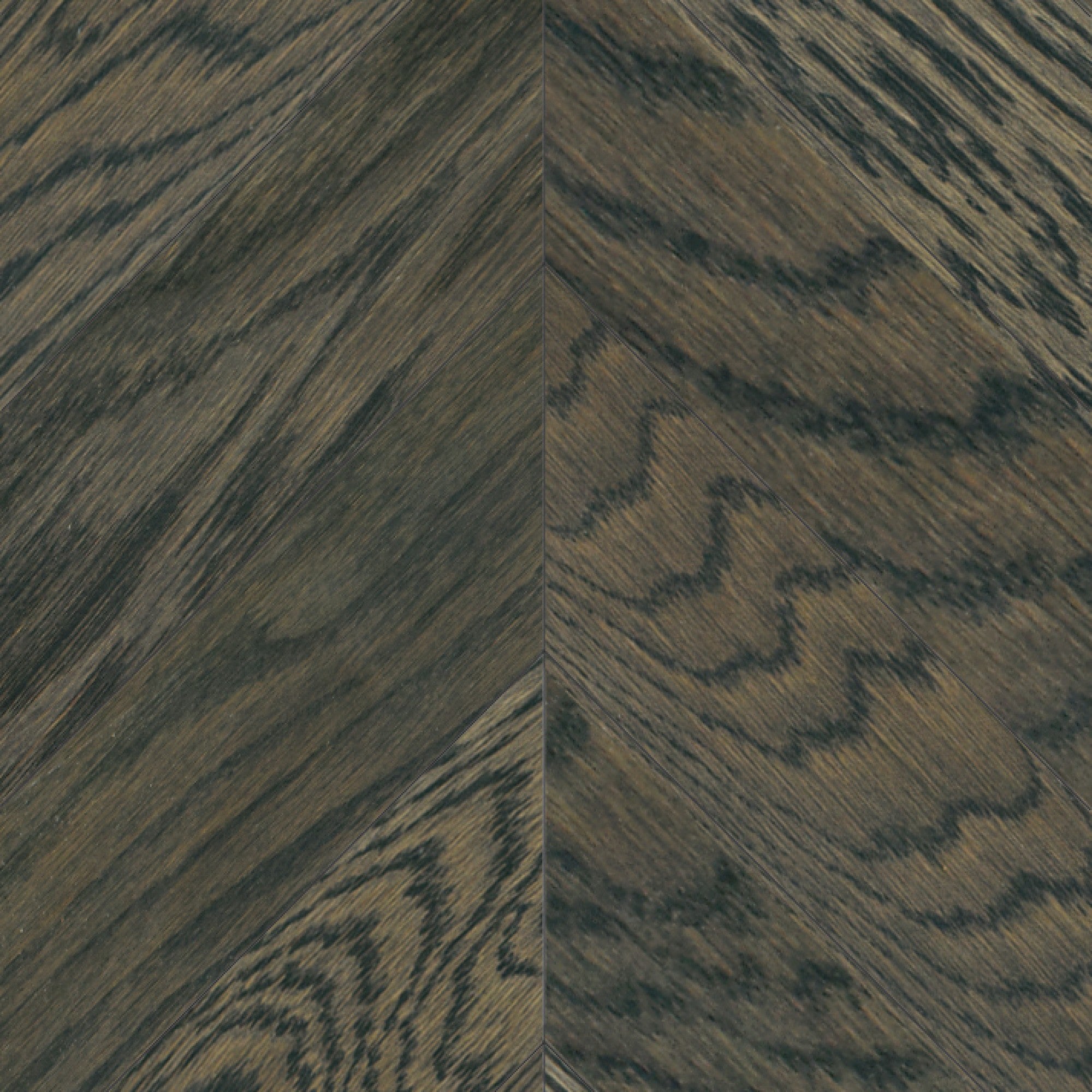 Vintage Northern Solid Sawn White Oak Gotham Smooth Chevron 5" x 24.4" Pearl Low Sheen Character Grade