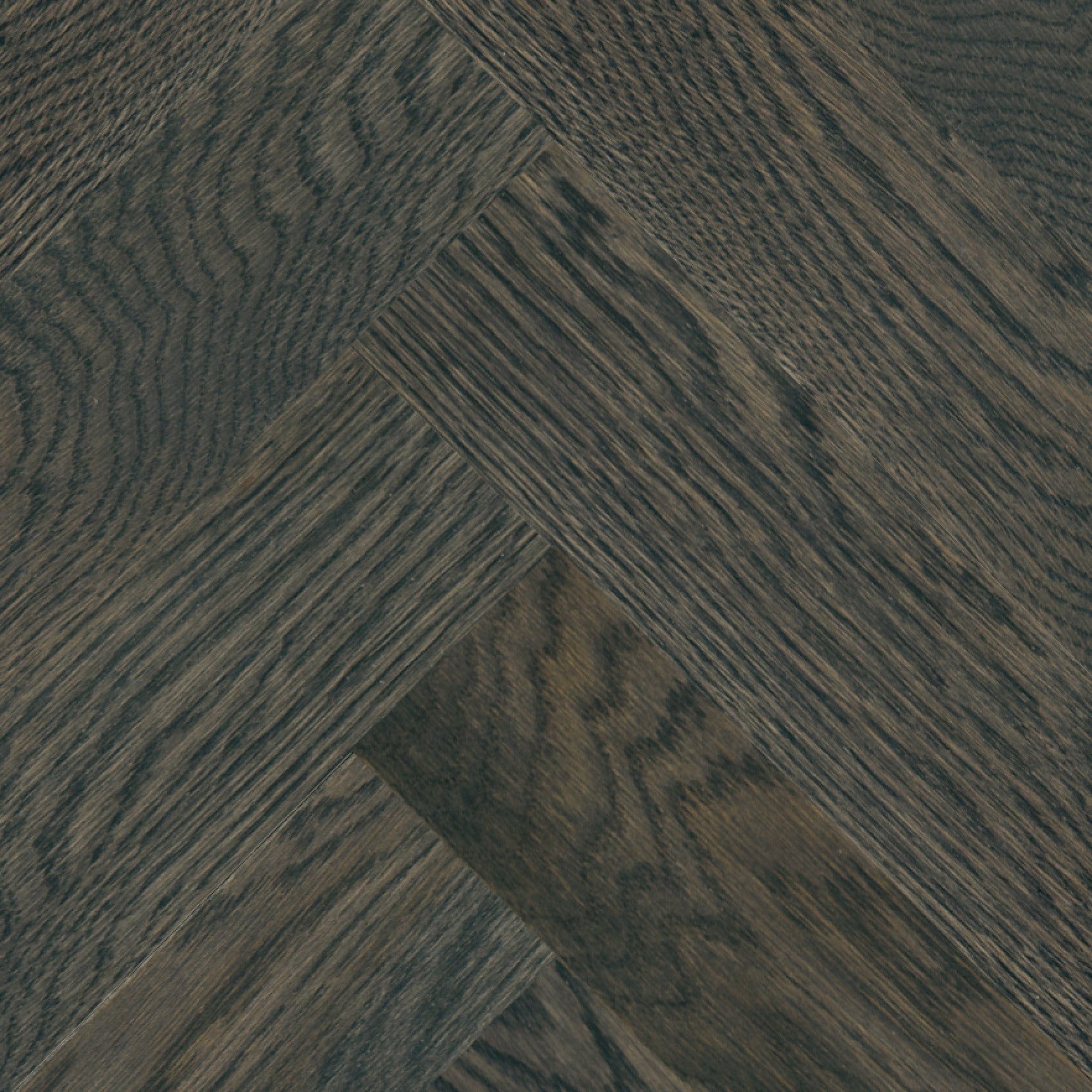 Vintage Northern Solid Sawn White Oak Gotham Smooth Herringbone 5" x 30" Pearl Low Sheen Character Grade