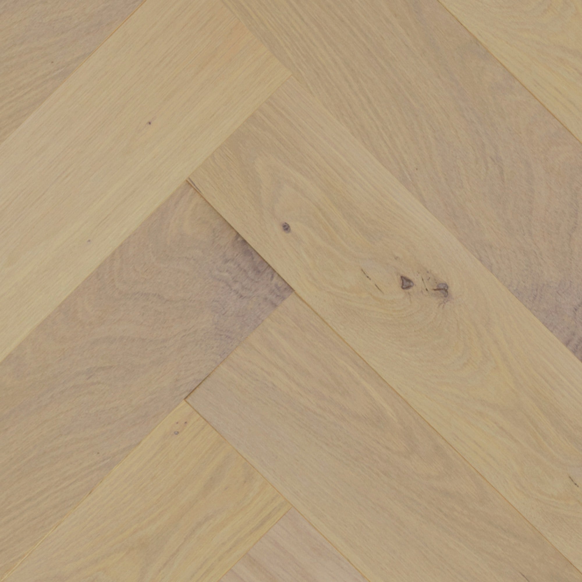 Vintage Northern Solid Sawn White Oak Nautilus Smooth Herringbone 3 1/4" x 14.68" Pearl Low Sheen Select V Grade