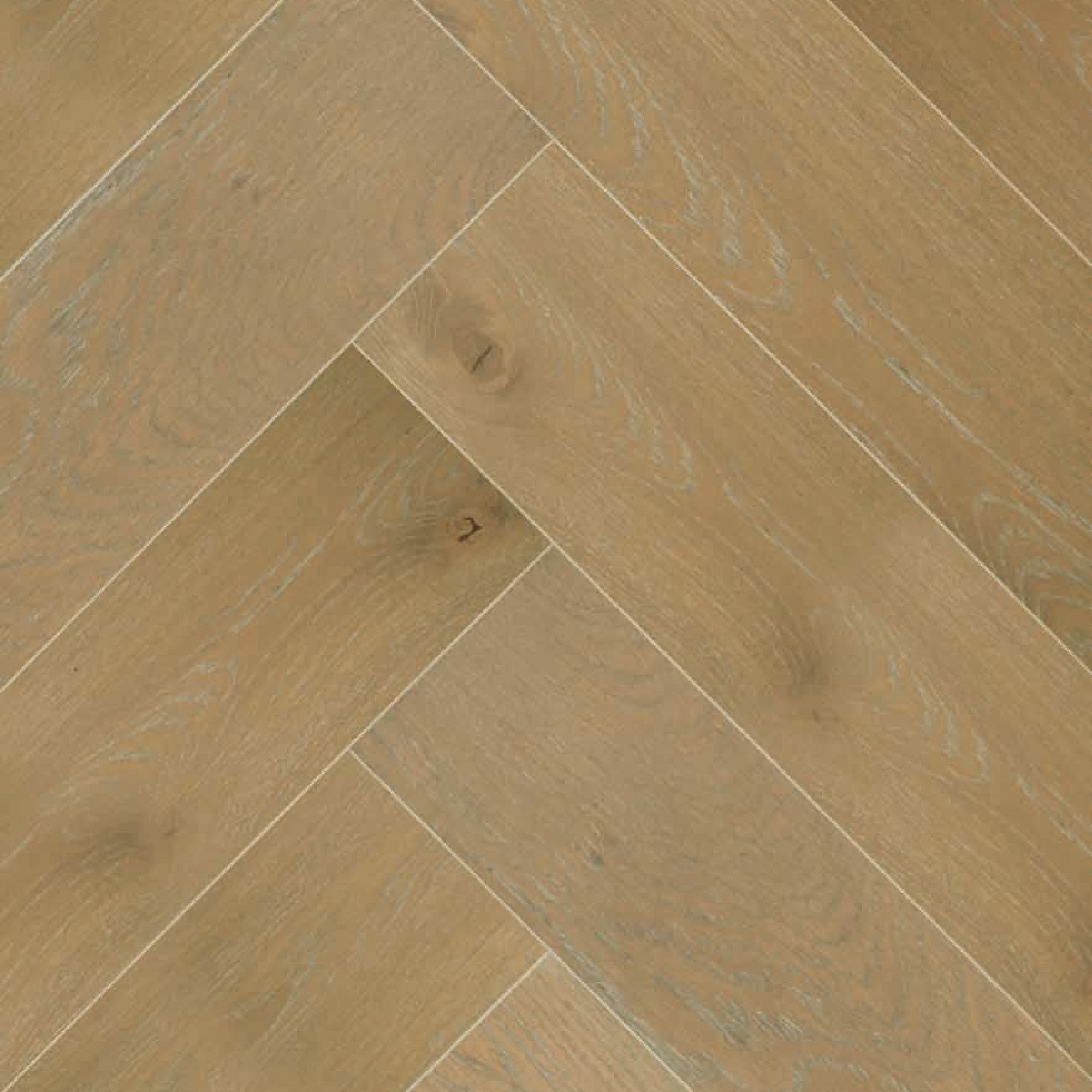 Vintage Northern Solid Sawn White Oak Orion Wirebrushed Herringbone 3 1/4" x 14.68" UVF Select V Grade