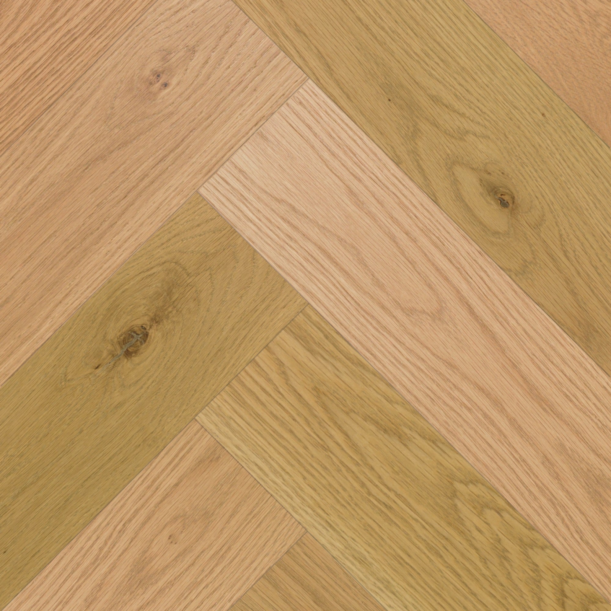 Vintage Northern Solid Sawn White Oak Safari Wirebrushed Herringbone 5" x 30" UVF Character Grade