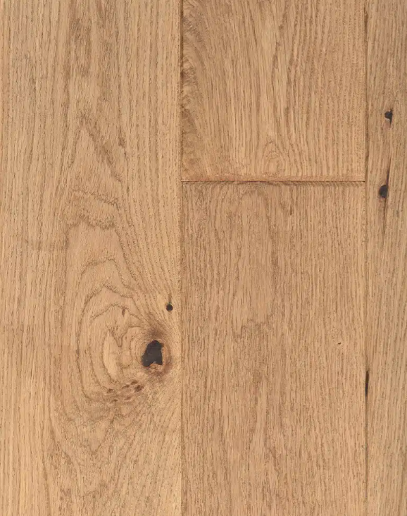 Superior Enhanced White Oak Engineered Sandstone Hand Scraped 7" x 3/4" 10% Sheen Heritage Grade