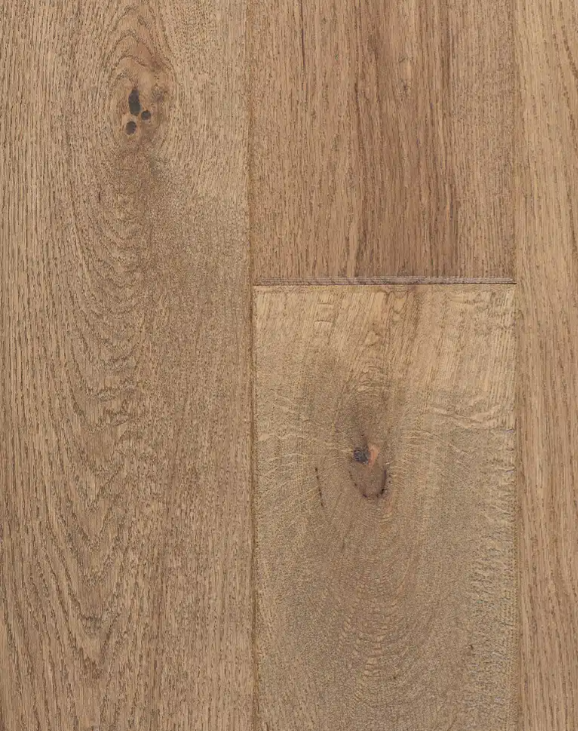 Superior Enhanced White Oak Engineered Tundra Hand Scraped 7" x 3/4" 10% Sheen Heritage Grade
