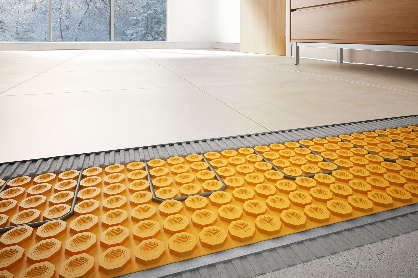 Schluter Ditra-Heat-Duo Membrane Sheet 3'3" X 2'7"=8.6 Sf - Speers Flooring