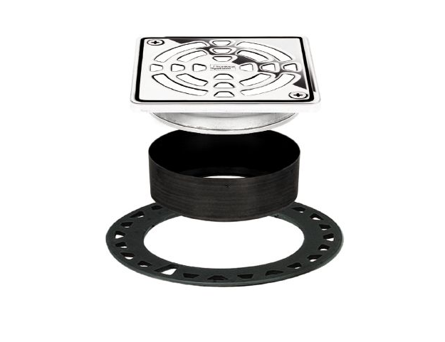 Schluter Kerdi-Drain Grate Kit 4" Chrome