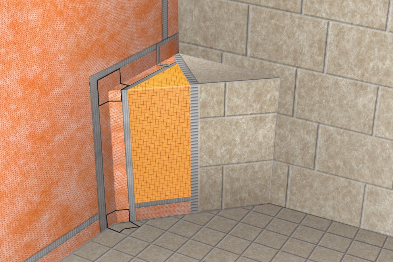 Schluter Kerdi-Kereck Inside Corner 90° (10 Pack)