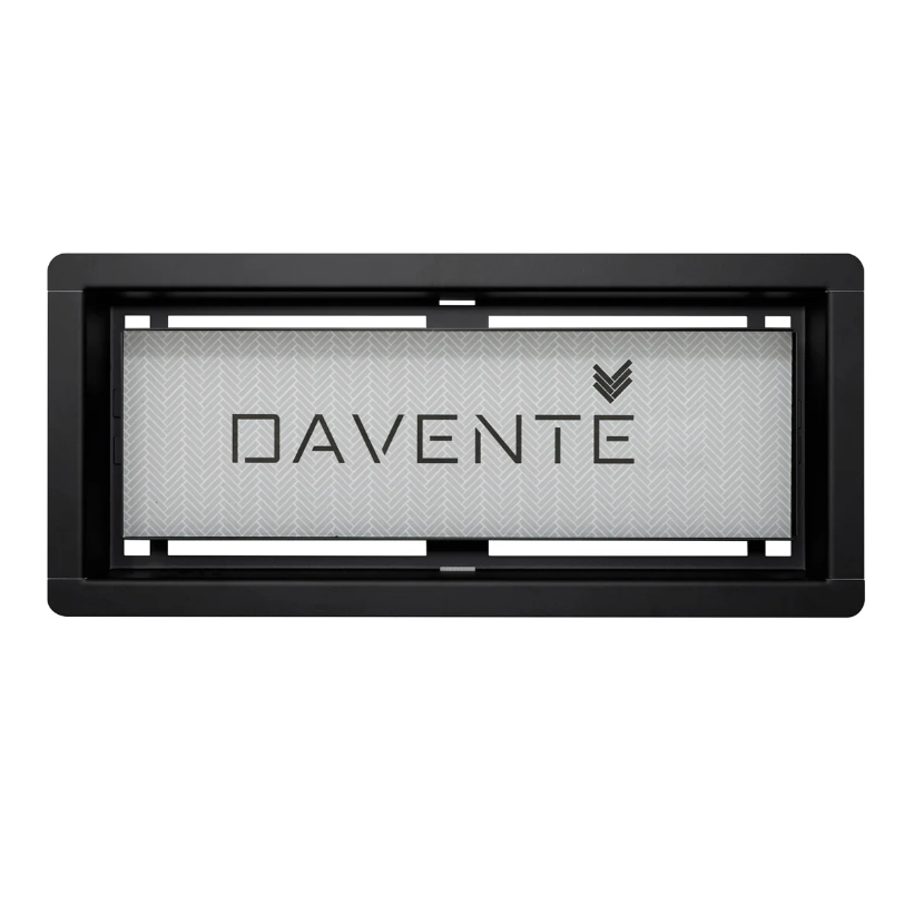 Davente Drop-In Top Flush Mount Floor Vent (Black)