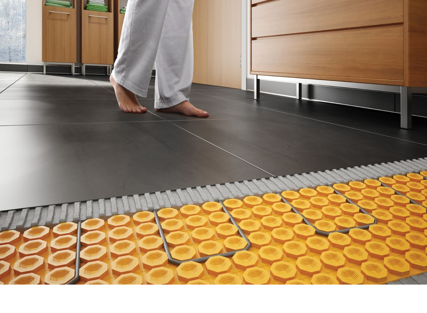 Schluter DITRA-HEAT-E-HK Electric Radiant Floor Heating Cable 120V 70.5 Ft