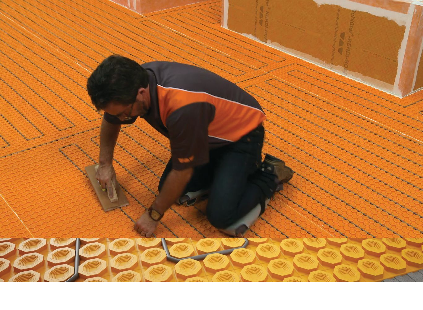 Schluter DITRA-HEAT-E-HK Electric Radiant Floor Heating Cable 120V 88.2 Ft