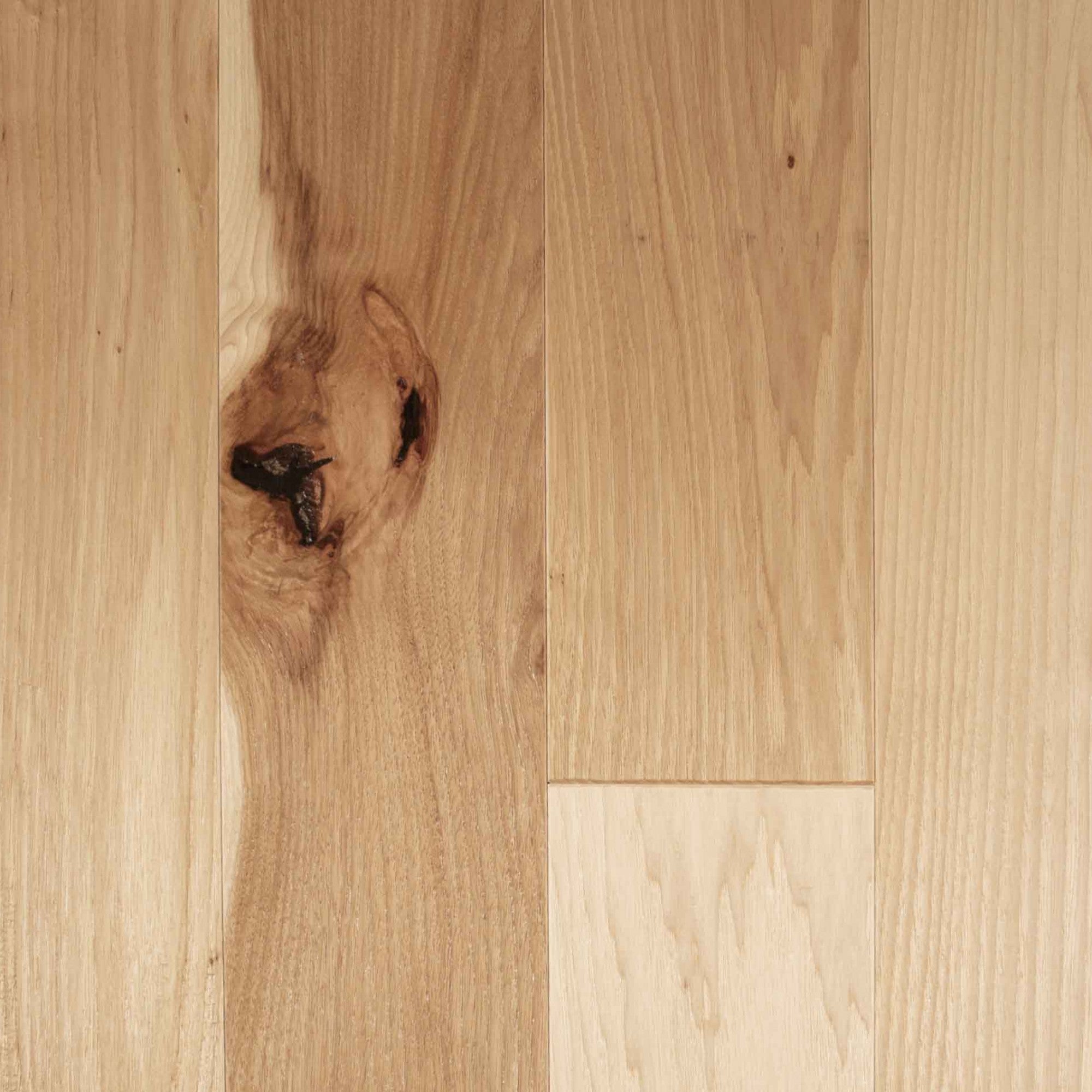 Vintage Northern Solid Sawn Hickory Natural Sculpted 6 1/2" x 3/4" UVF Urethane Oil Character Grade