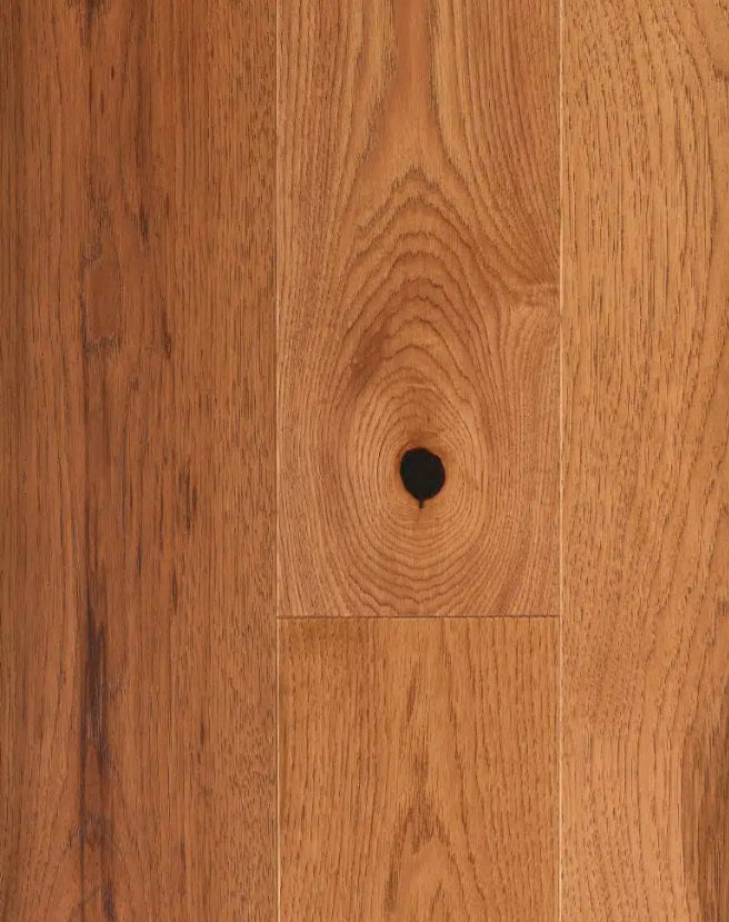 Superior Hickory Engineered Wheat Wire Brushed 5 3/16" x 3/4" 10% Matte Sheen Heritage Grade