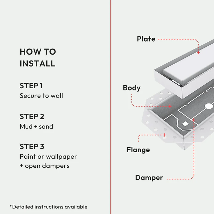 Aria Flush Wall Vent [Luxe]