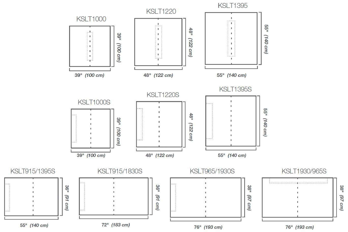 Schluter Kerdi-Shower-Linear Tray 36" x 55" Side Drain