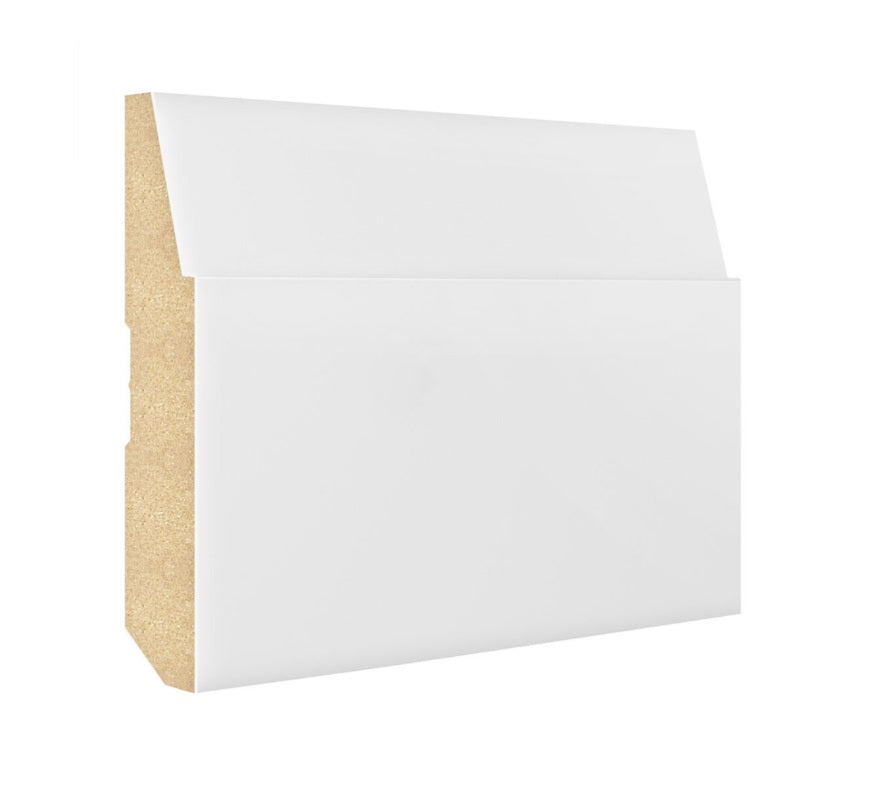 Mdf Step MDF Modern 1 Step Bevel Baseboard 5/8