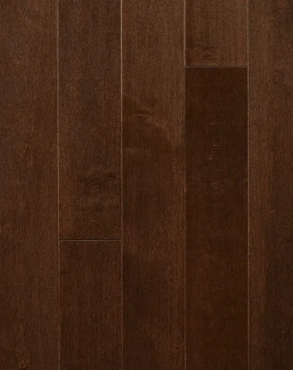 Superior Maple Solid Cocoa Smooth 4 1/4" x 3/4" 25% Low Sheen Premier Grade