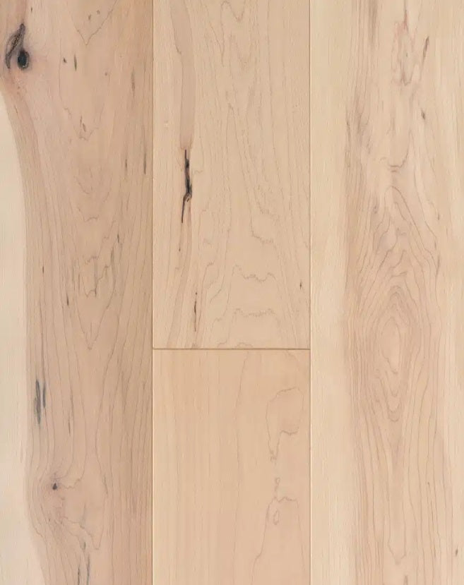 Superior Maple Engineered Ivory Smooth 5 3/16" x 3/4" 5% Matte Sheen Heritage Grade