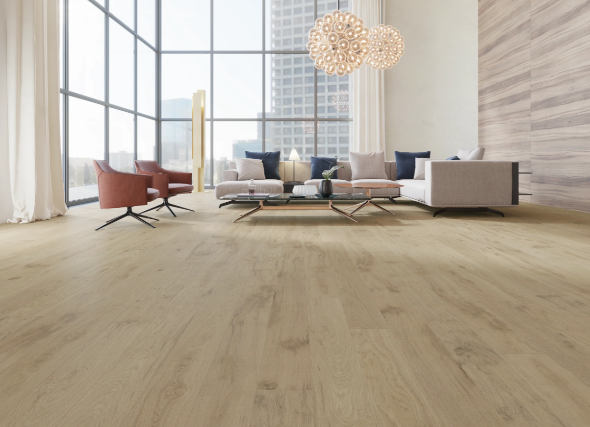 BiYork Nouveau 6 European Oak Wire Brushed Morning Oats 6 1/2" x 3/4" (18 mm)